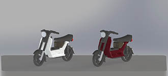 55062010 - TT - Komplettmodelle 2x Simson SR50, weinrot und grau